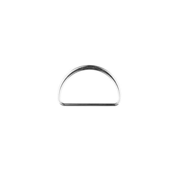 Metall-D-Ring Silber 4 cm Breite